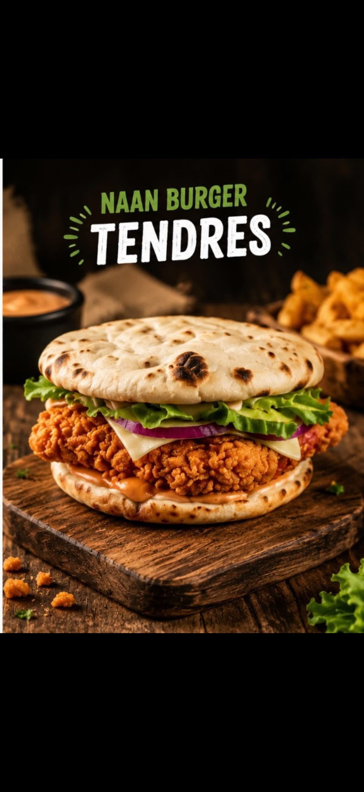 Naan Burger Tenders